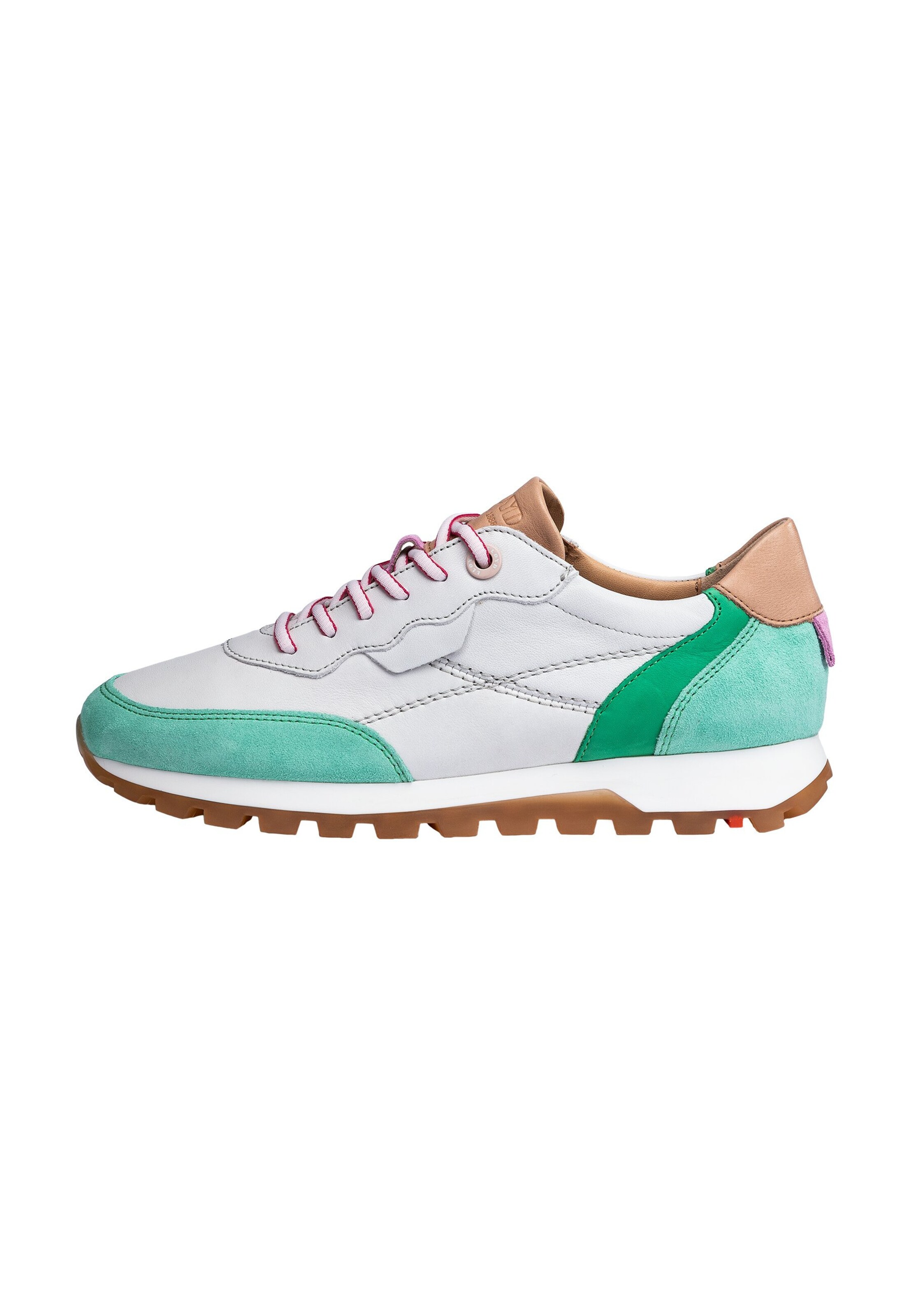 LLOYD Sneakers laag in 37 in de kleur Camel / Jade groen / Lichtgroen / Wit, Productweergave