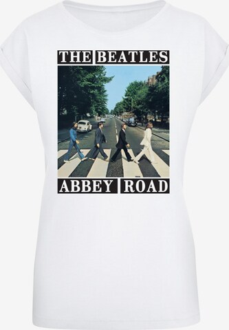 F4NT4STIC Shirt 'The Beatles Band Abbey Road' in Weiß: predná strana