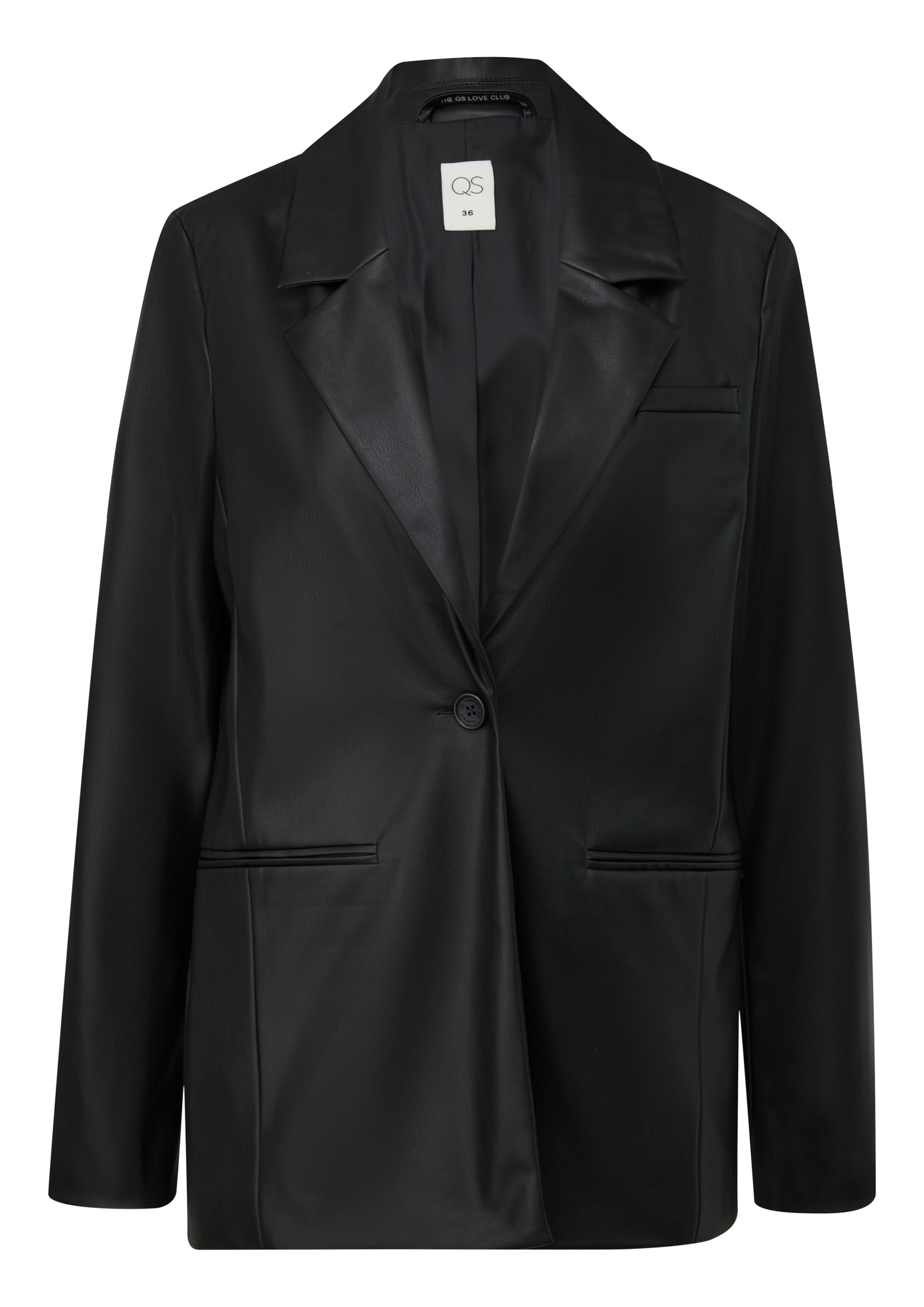 QS Blazer in Black: front