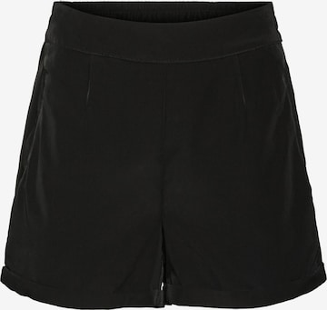 VERO MODA Pleat-Front Pants 'Bibi' in Black: front