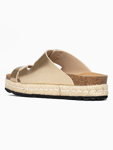 Bayton - Zapatos abiertos 'Tenerife' en oro