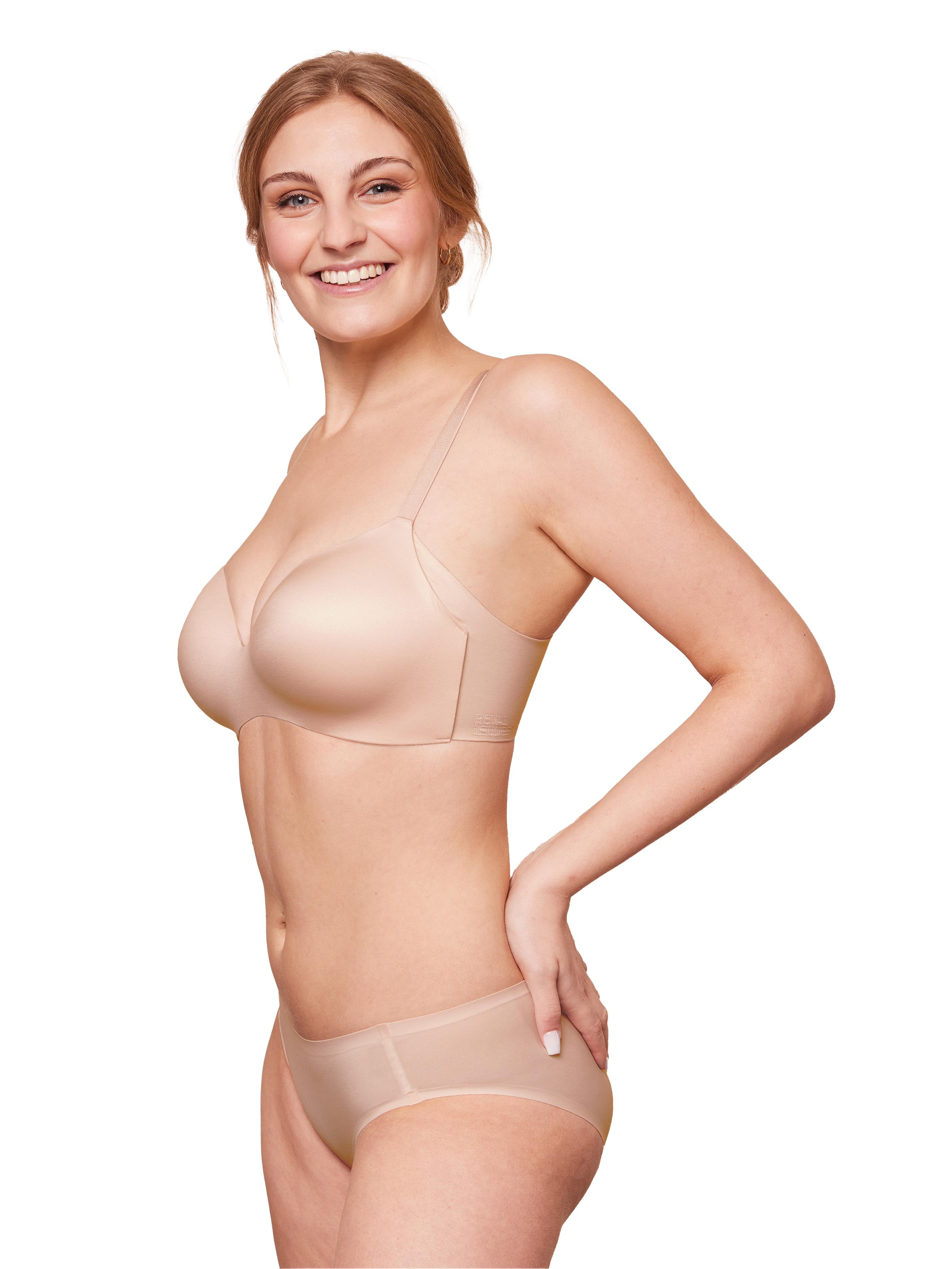 Royal Lounge Intimates T-shirt Bra 'Royal Delite' in Beige