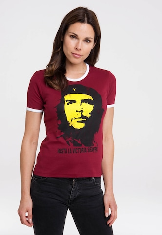 LOGOSHIRT Shirt 'Che Guevara' in Red: front