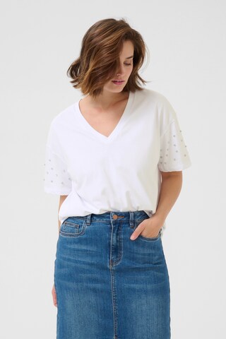 Kaffe - Camisa 'KABarnya' em branco: frente