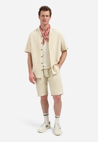 No Excess Regular fit Button Up Shirt in Beige