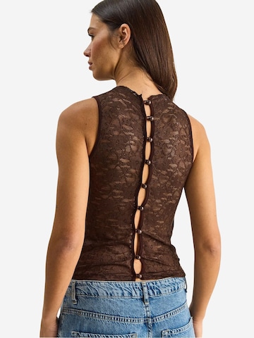 Chemisier Bianco Lucci en marron