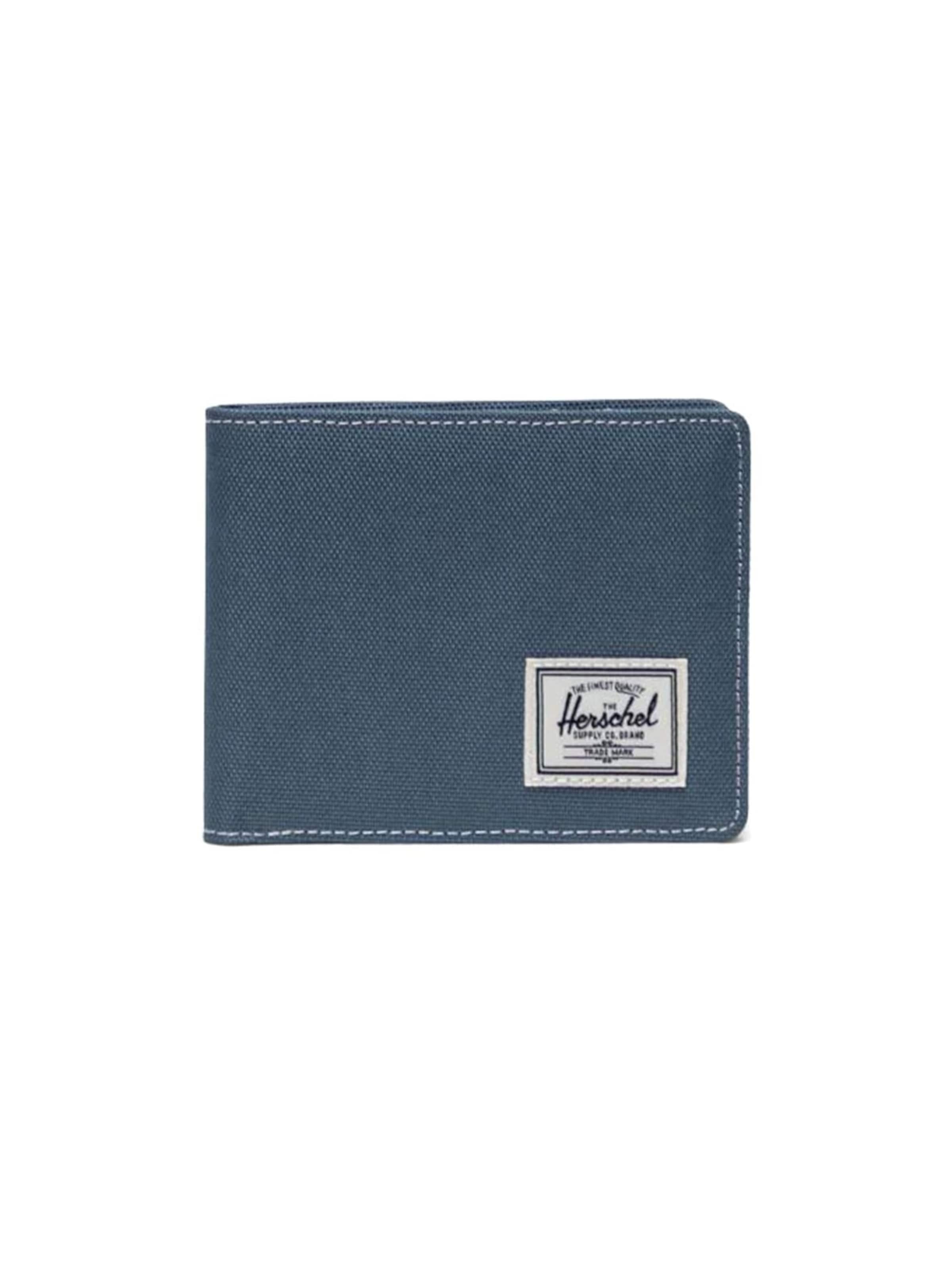 Herschel Tegnebog 'Roy Wallet Blue Mirage White Stitch' i blå: forside