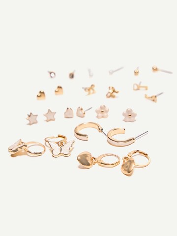 Boucles d'oreilles Bershka en or