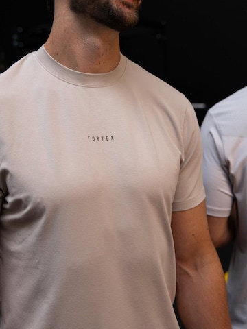 Fortex Fitness Shirt 'Everyday T-shirt' in Beige