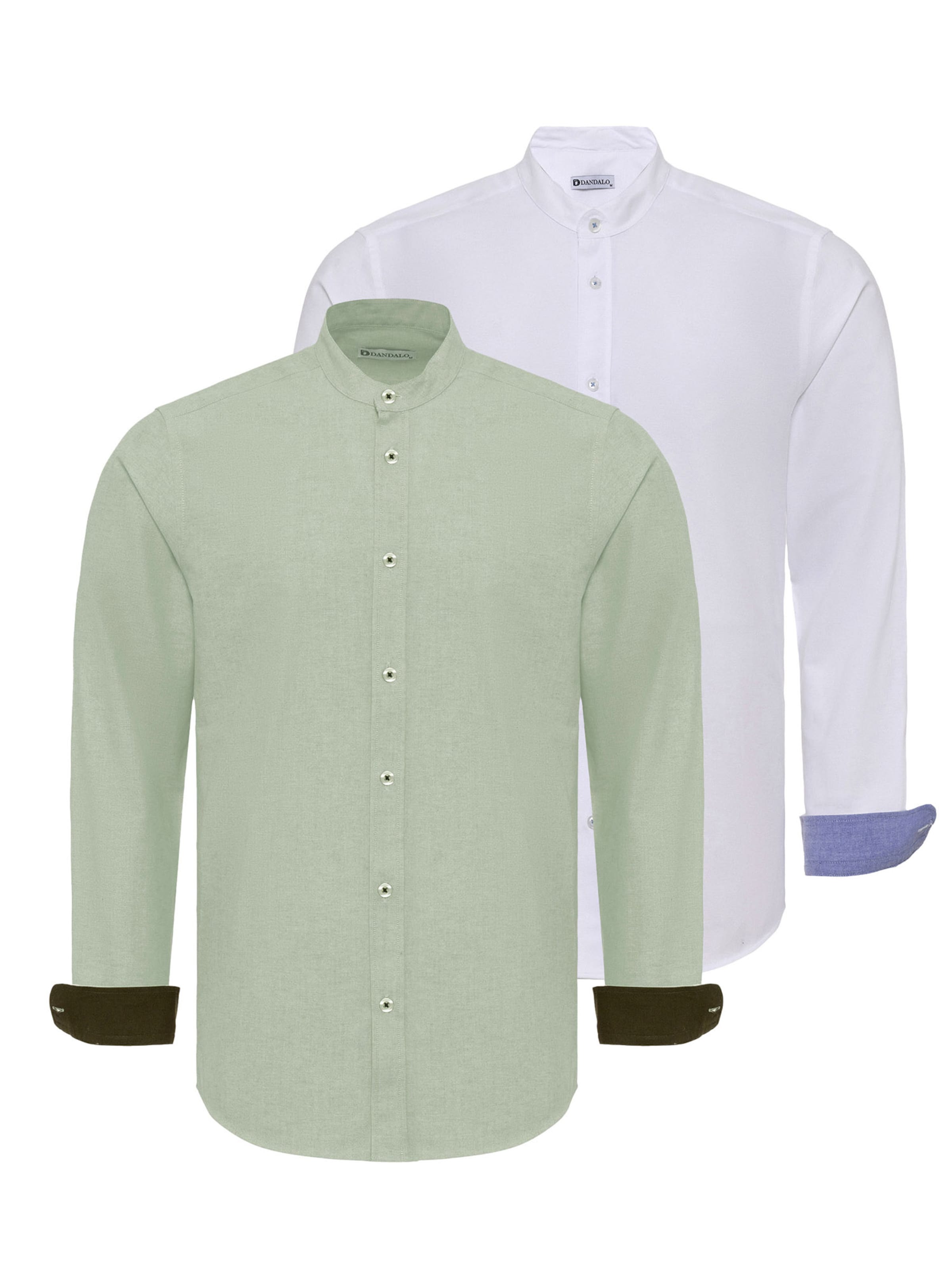 Dandalo Slim fit Button Up Shirt in Green: front