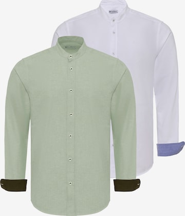 DandaloSlim Fit Košulja - zelena boja: prednji dio