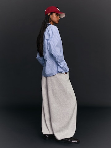 Bershka Barrel Nadrág - szürke