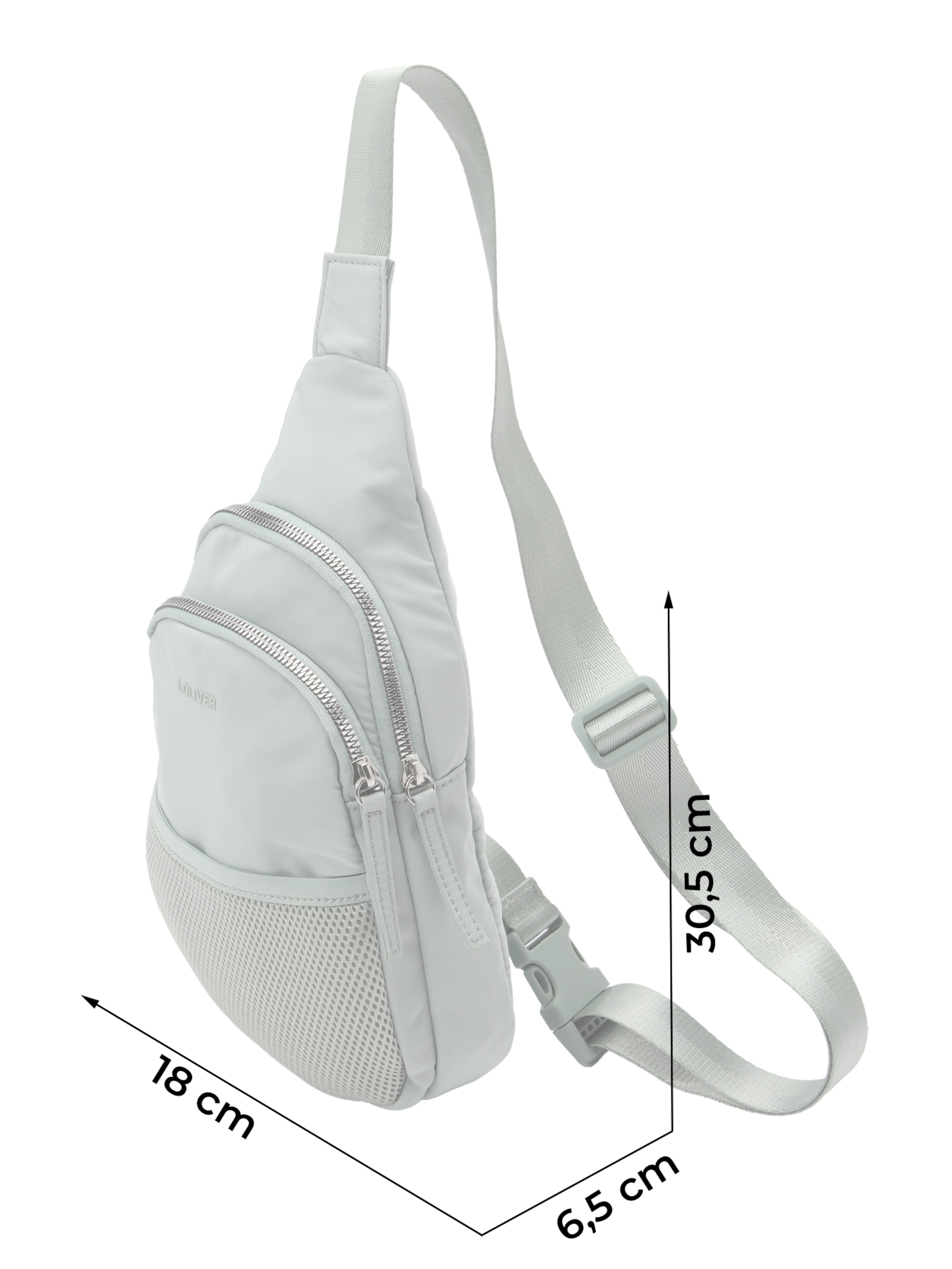 Sac à bandoulière s.Oliver en gris : devant
