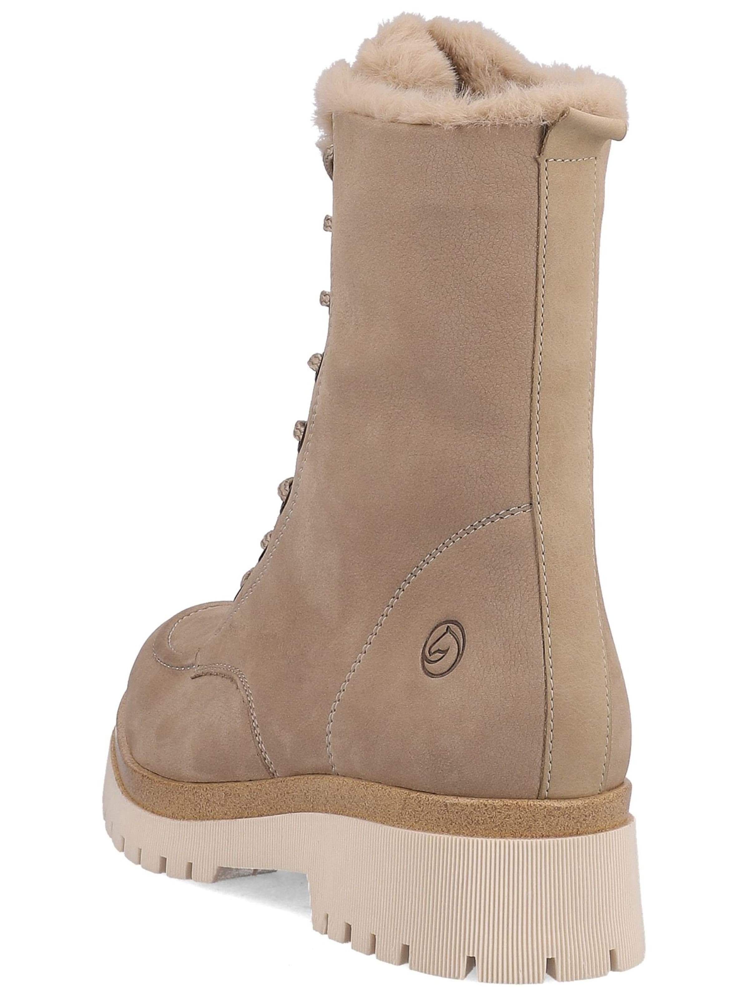 REMONTE Lace-up bootie in Beige
