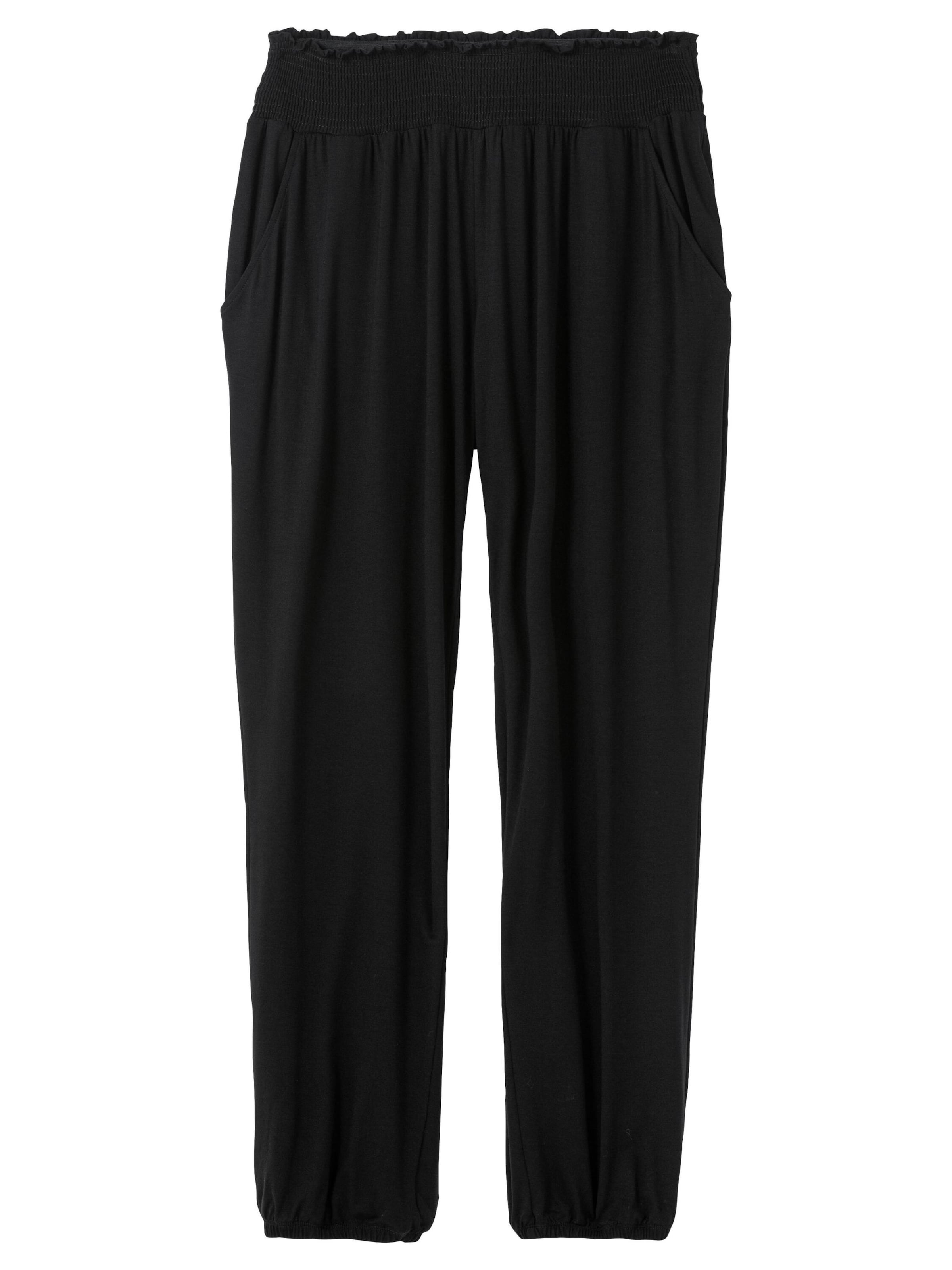 Effilé Pantalon SHEEGO en noir : devant