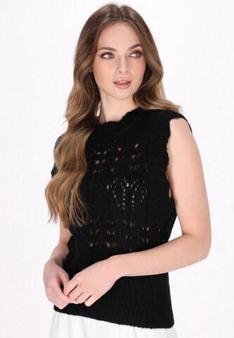Pull-over DreiMaster Vintage en noir : devant