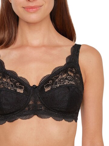 SUSA T-shirt Bra 'Latina' in Black