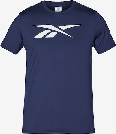 Reebok Toiminnallinen paita 'Jimmy Vector' värissä laivastonsininen / valkoinen, Tuotenäkymä