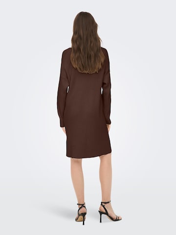 ONLY Knitted dress 'Fia Katia' in Brown