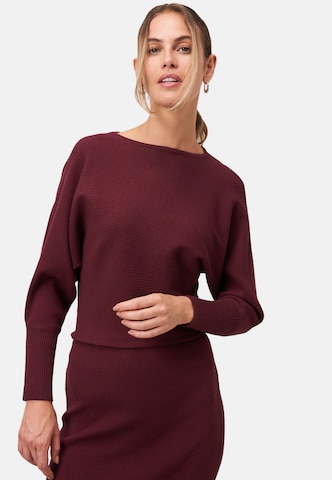 Robes en maille zero en rouge