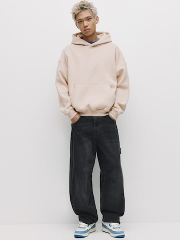 Pull&Bear Bluzka sportowa w kolorze beżowy: przód
