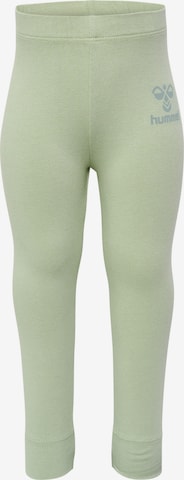 Hummel Skinny Sports trousers in Green: front