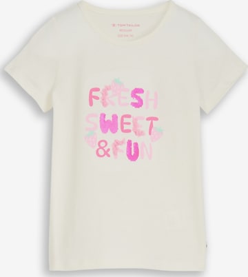 TOM TAILOR Shirt in White: front