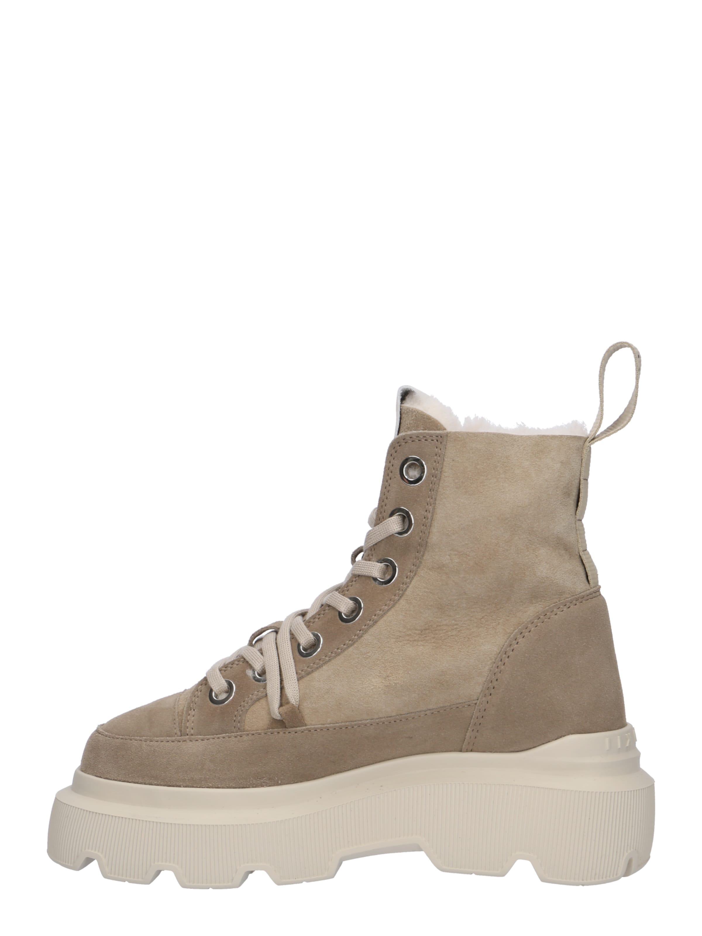 INUIKII Gležnarji z vezalkami 'MATILDA' | bež barva