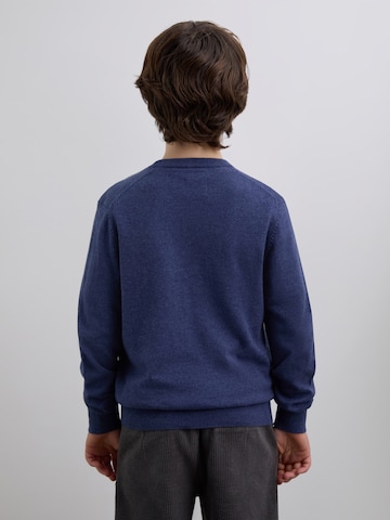 Scalpers Tröja 'Skull Intarsia' i blå