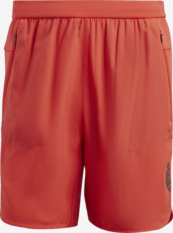 ADIDAS SPORTSWEAR Workout Pants 'Designed For Training' in Orange: front