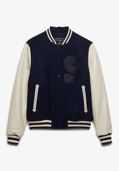 Superdry & Co Between-Season Jacket in S in Cream / marine blue, Item view