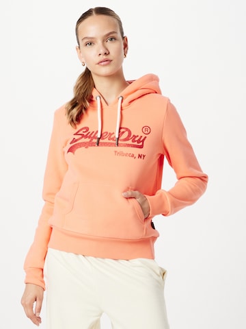 Superdry Sweatshirt i orange: framsida
