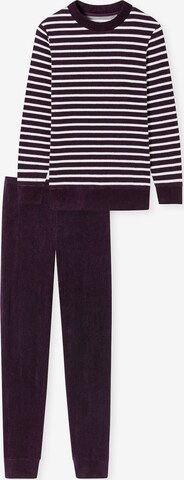 SCHIESSER Pajama ' Casual Essentials ' in Purple: front