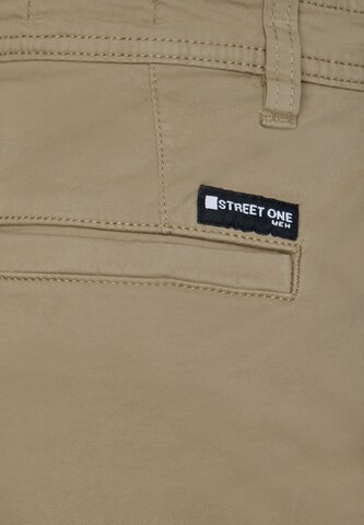 Street One MEN Slimfit Hose in Beige