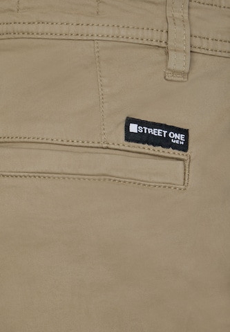 Street One MEN Slimfit Hose in Beige