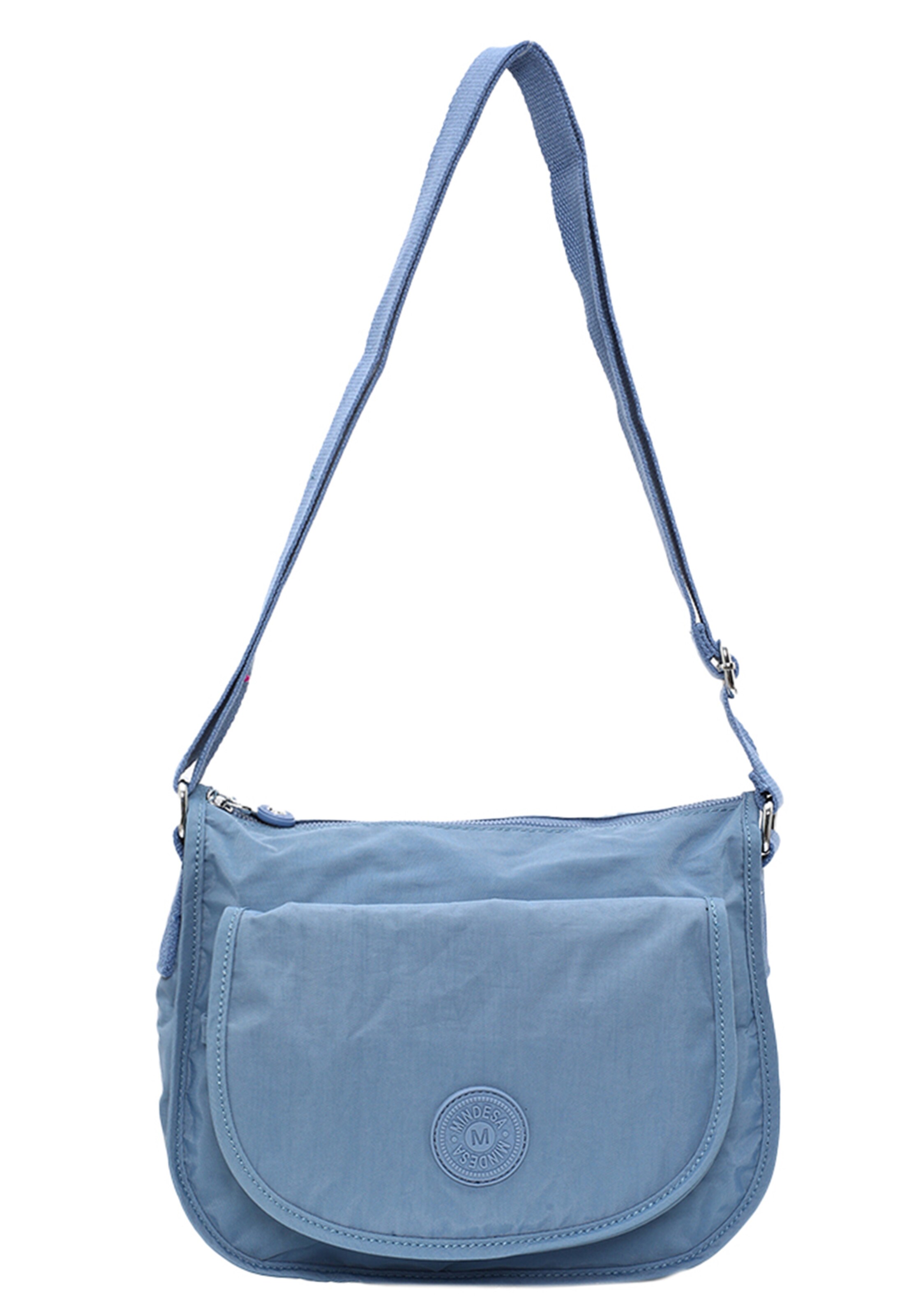 Mindesa - Mala de ombro em azul: frente