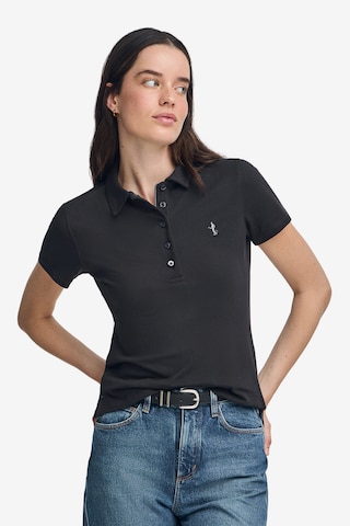 Polo Club Poloshirt in Schwarz: Vorderseite