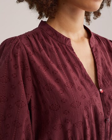 WE Fashion Платье-рубашка в Красный