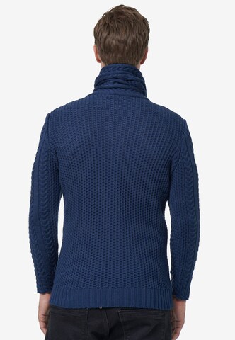 Rusty Neal Knit Cardigan in Blue