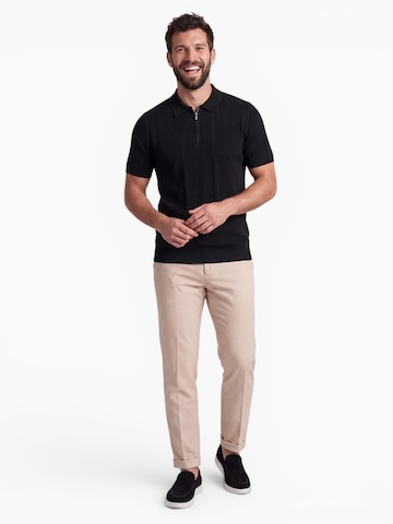 INSPR Shirt 'Lucian Zip'‌‌‌‌‌‌‌‌‌‌ in Schwarz