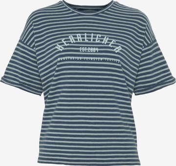 Herrlicher Shirt in Blue: front