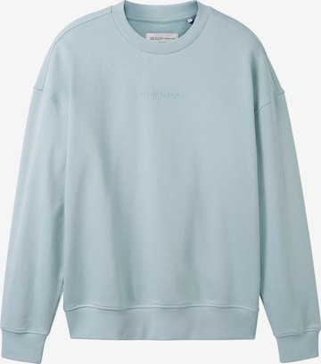 TOM TAILOR DENIM Sweatshirt in Blauw: voorkant