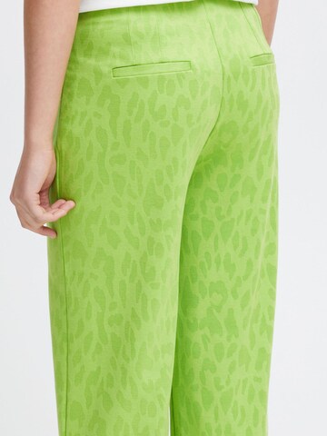 ICHI Regular Trousers 'Kate' in Green