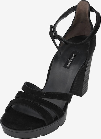 Paul Green Sandals '7930' in Black: front