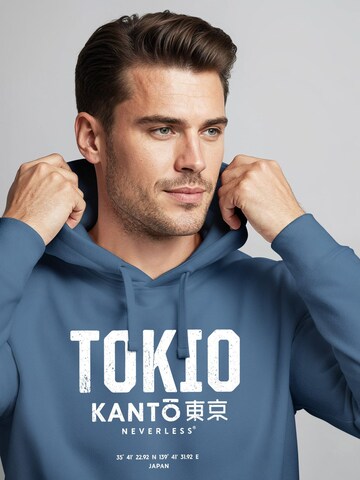 Neverless Sweatshirt 'Tokio' in Blue