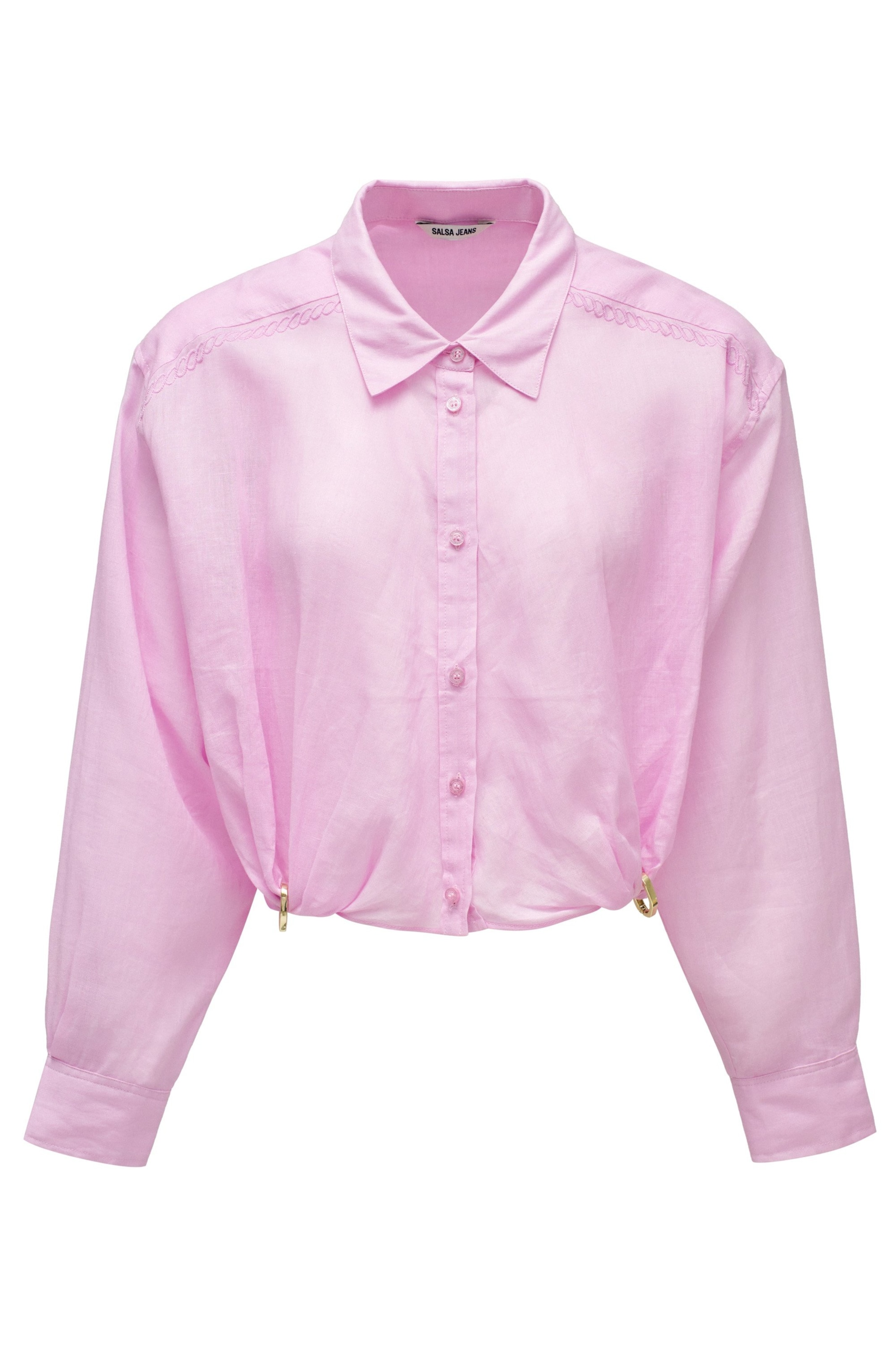 Salsa Jeans Blouse in Roze: voorkant