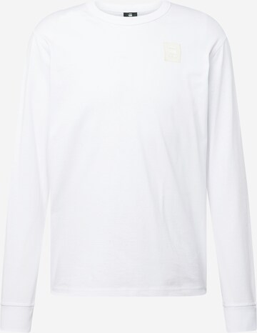 G-Star RAW Shirt 'Premium base' in Wit: voorkant