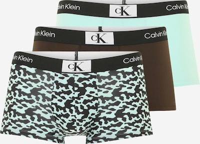 Calvin Klein Underwear Bokseršorti, krāsa - brūns / piparmētru / melns / balts, Preces skats