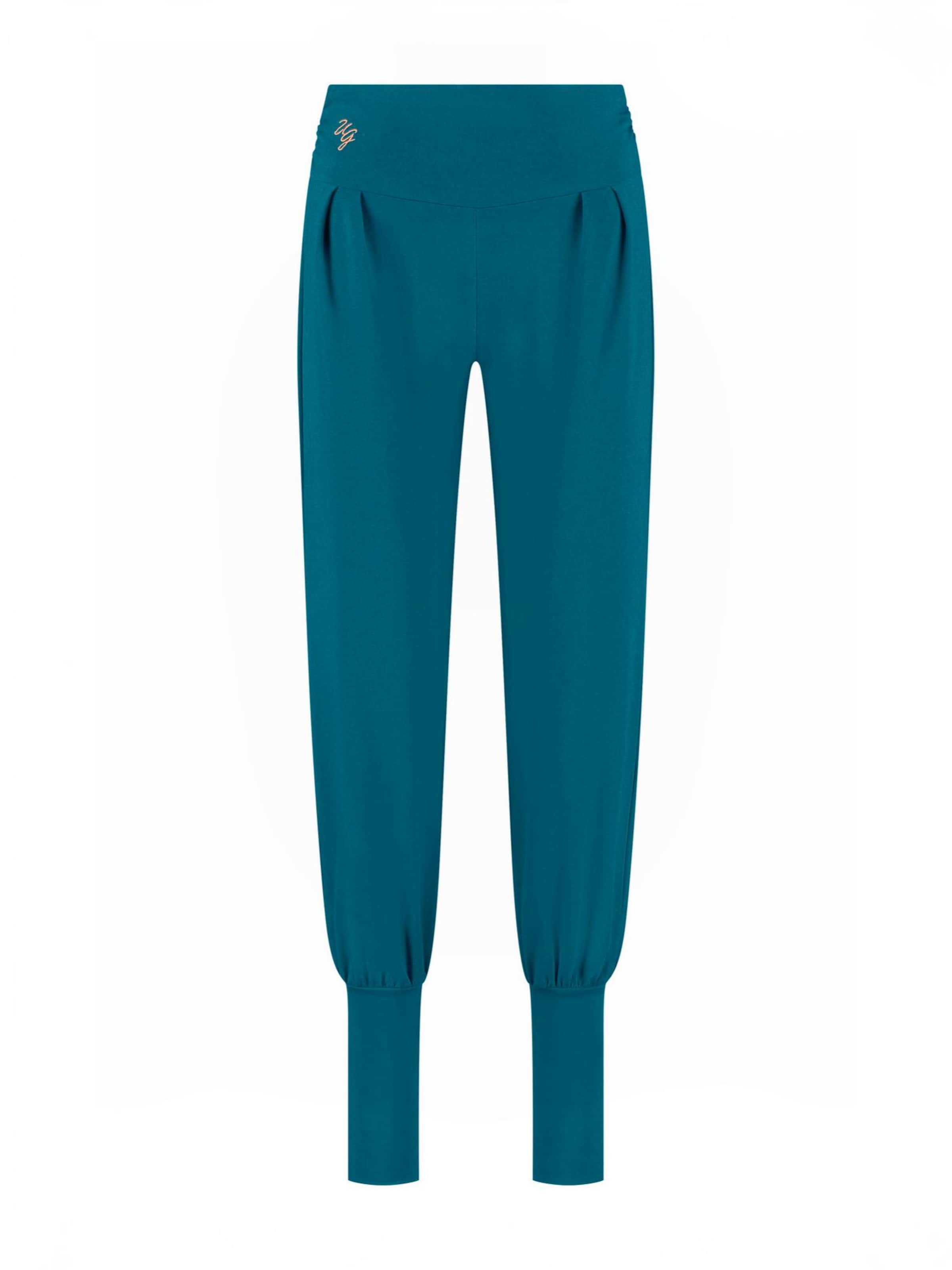 Urban Goddess Yoga & Activewear Loosefit Haremshose 'Dakini Yoga'‌‌‌‌‌‌‌‌‌ in Blau: Vorderseite
