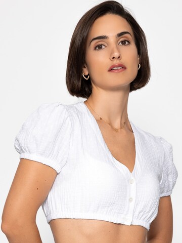 SASSYCLASSY Blouse in White